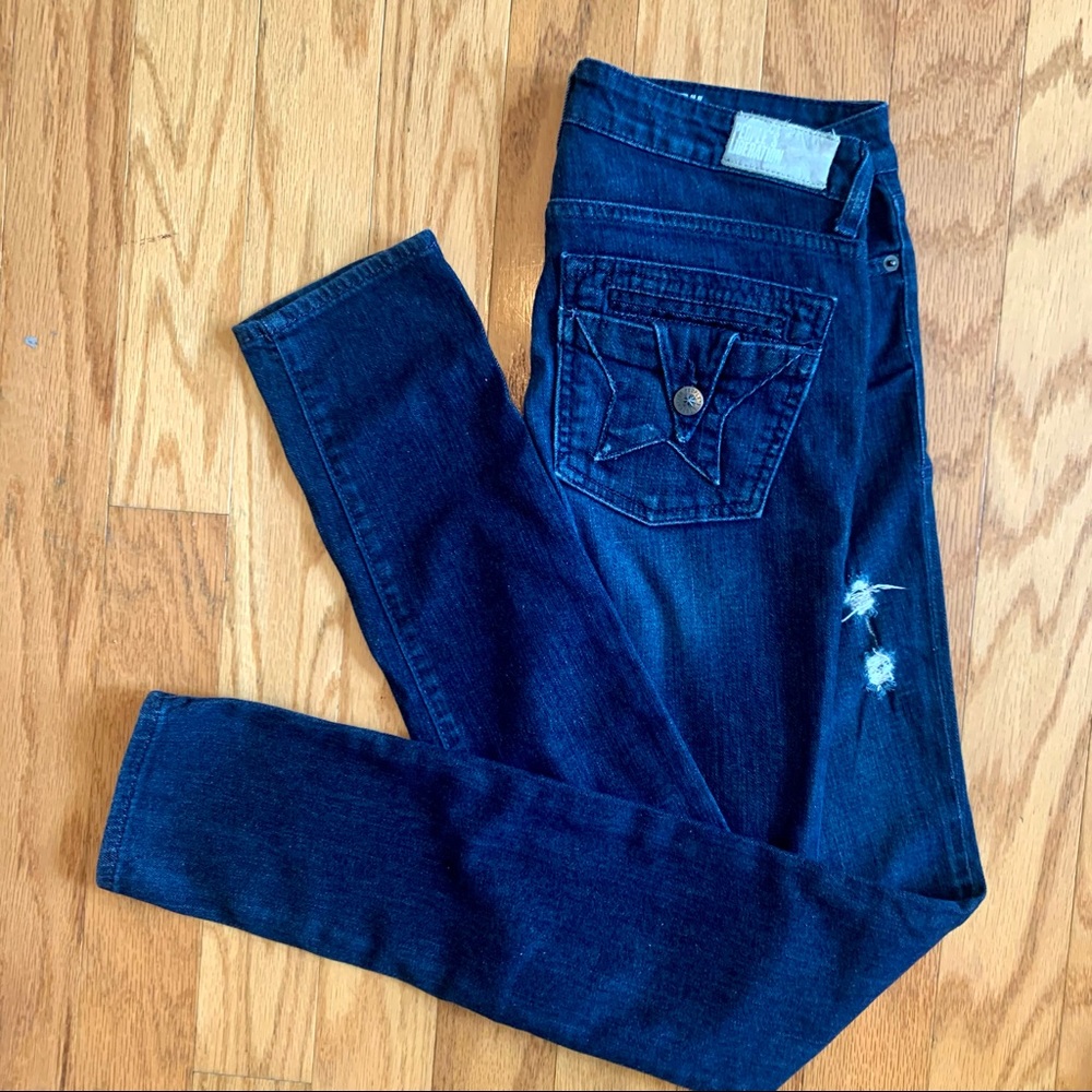 Peoples liberation skinny jeans dark distressed